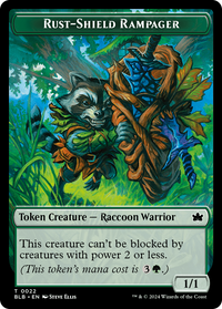 Rust-Shield Rampager -  Foil (BLB-022) - Bloomburrow Tokens