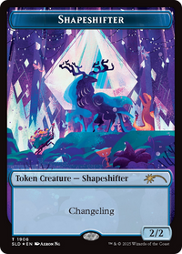 Shapeshifter Token (1906) (Double Rainbow Foil) (SLD-1906) - Secret Lair Drop Series Foil