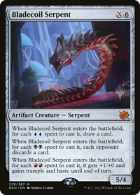 Bladecoil Serpent (Promo Pack) [The Brothers' War Promos]