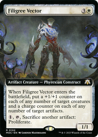 Filigree Vector (MOC-102) - March of the Machine Commander: (Extended Art) Foil