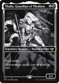 Thalia, Guardian of Thraben (Showcase Eternal Night) [Innistrad: Crimson Vow]