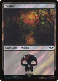 Swamp (312) (Surge Foil) [Warhammer 40,000]