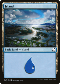 Island (74) [Duel Decks: Elves vs. Inventors]