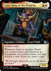 Giott, King of the Dwarves - : (Extended Art) Foil (FIN-488) - FINAL FANTASY