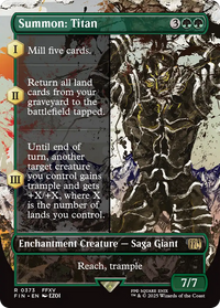 Summon: Titan - (Borderless) (FIN-373) - FINAL FANTASY