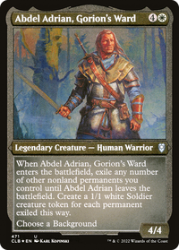 Abdel Adrian, Gorion's Ward (Foil Etched) -  Foil (CLB-471) - Commander Legends: Battle for Baldur's Gate
