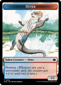 Otter -  Foil (BLB-025) - Bloomburrow Tokens