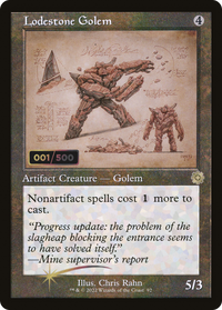 Lodestone Golem (Retro Schematic) (Serialized) [The Brothers' War Retro Artifacts]