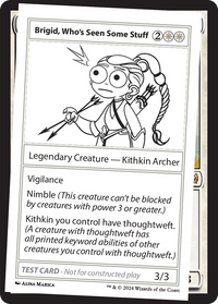 Brigid, Who's Seen Some Stuff [Mystery Booster 2 Playtest Cards]