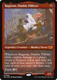Ragavan, Nimble Pilferer (Foil Etched) -  Foil (MUL-086) - Multiverse Legends