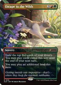 Escape to the Wilds (SLD-1916) - Secret Lair Drop (Borderless) Foil