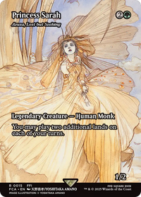 Princess Sarah - Azusa, Lost but Seeking (Showcase) -  / Princess Sarah (Borderless) Foil (FCA-015) - FINAL FANTASY: Through the Ages