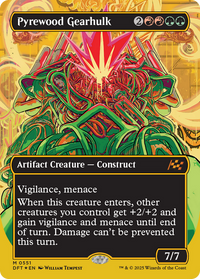 Pyrewood Gearhulk -  (Borderless) Foil (DFT-551) - Aetherdrift