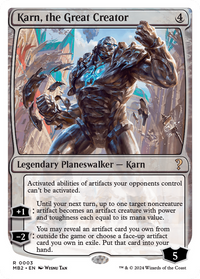 Karn, the Great Creator (White Border) [Mystery Booster 2]
