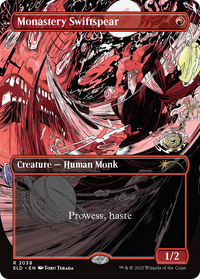 Monastery Swiftspear (SLD-2038) - Secret Lair Drop (Borderless) Foil