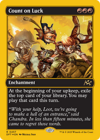 Count on Luck - : (enchantment) Foil (DFT-457) - Aetherdrift