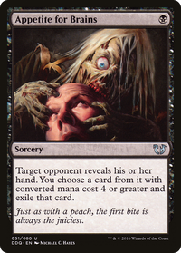 Appetite for Brains [Duel Decks: Blessed vs. Cursed]