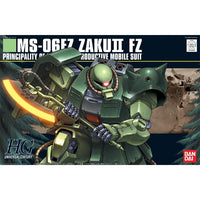 Gundam Model Kit: HGUC Gundam 0080- #87 MS-06F Zaku II FZ HGUC