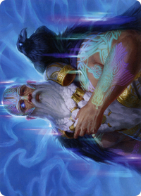 Alrund, God of the Cosmos Art Card -  (Borderless) (ASKHM-009) - Art Series: Kaldheim