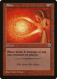 Blaze (With Flavor Text) [Portal]