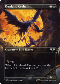 Dunland Crebain (Borderless Alternate Art) [The Lord of the Rings: Tales of Middle-Earth]