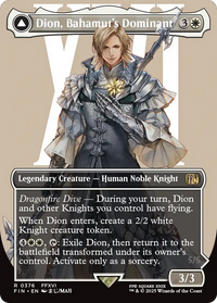 Dion, Bahamut's Dominant // Bahamut, Warden of Light - (Borderless) (FIN-376) - FINAL FANTASY