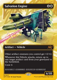 Salvation Engine -  (Borderless) Foil (DFT-517) - Aetherdrift