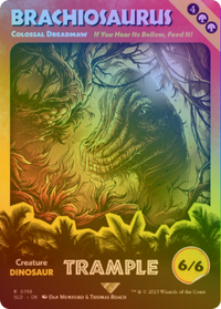 Brachiosaurus - Colossal Dreadmaw (Rainbow Foil) [Secret Lair Drop Series]