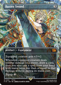 Buster Sword -  (Borderless) Foil (FIN-351) - FINAL FANTASY