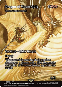 Dragon of Mount Gulg - Ancient Copper Dragon (Showcase) -  / Dragon of Mount Gulg (Borderless) Foil (FCA-012) - FINAL FANTASY: Through the Ages
