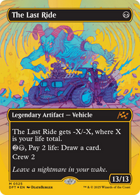 The Last Ride -  (Borderless) Foil (DFT-525) - Aetherdrift