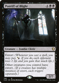 Pontiff of Blight [Commander Legends: Battle for Baldur's Gate]