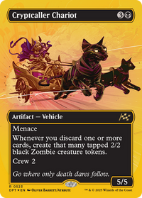 Cryptcaller Chariot -  (Borderless) Foil (DFT-523) - Aetherdrift
