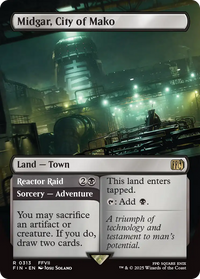 Midgar, City of Mako // Reactor Raid -  (Borderless) Foil (FIN-313) - FINAL FANTASY