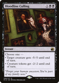 Bloodline Culling [Innistrad: Midnight Hunt]