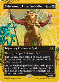 Sab-Sunen, Luxa Embodied -  (Borderless) Foil (DFT-553) - Aetherdrift