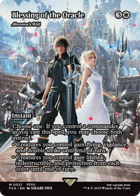 Blessing of the Oracle - Akroma's Will (Showcase) -  / Blessing of the Oracle (Borderless) Foil (FCA-021) - FINAL FANTASY: Through the Ages