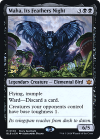 Maha, Its Feathers Night [Bloomburrow Prerelease Promos]