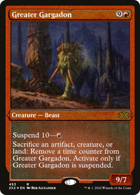 Greater Gargadon -  Foil (2X2-453) - Double Masters 2022