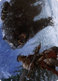 Blizzard Brawl Art Card -  (Borderless) (ASKHM-041) - Art Series: Kaldheim