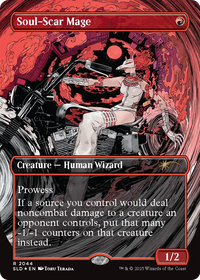 Soul-Scar Mage -  (Borderless) Foil (SLD-2044) - Secret Lair Drop