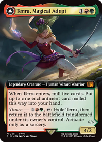 Terra, Magical Adept // Esper Terra - : (enchantment, Extended Art) Foil (FIN-511) - FINAL FANTASY