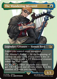 The Wandering Minstrel -  (Borderless) Foil (FIN-548) - FINAL FANTASY