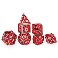 7-Set Behemoth Solid Metal: Brushed Red with Silver
