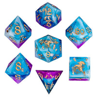 7-Set Captured Magic Hand Sanded Sharp Edge Resin: Storm Dragon