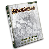 Pathfinder Monster Core Sketch Cover (2E)