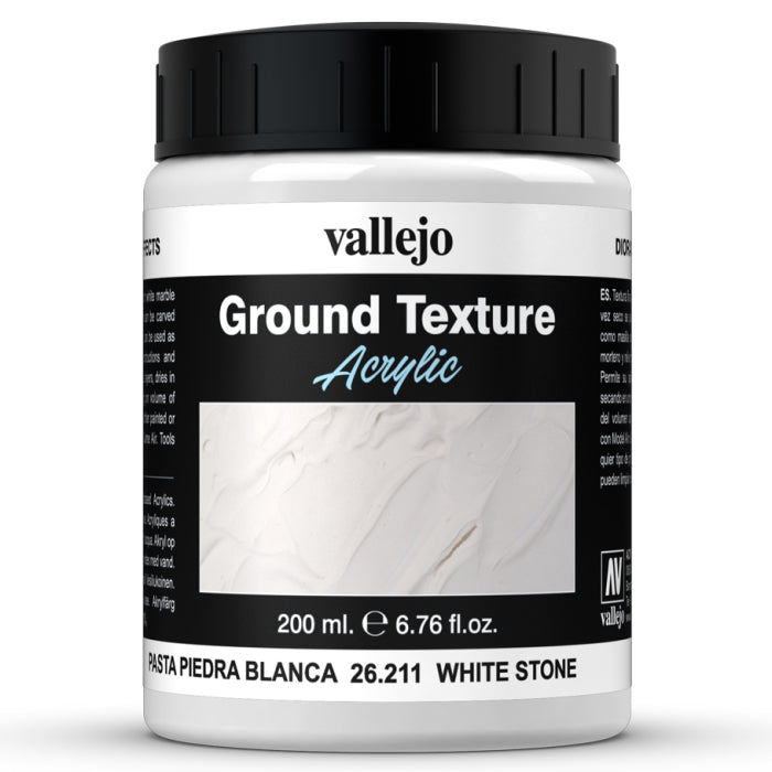 ACRYLIC GROUND TEXTURE - WHITE STONE (200ml)