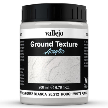 ACRYLIC GROUND TEXTURE - ROUGH WHITE PUMICE (200ml)