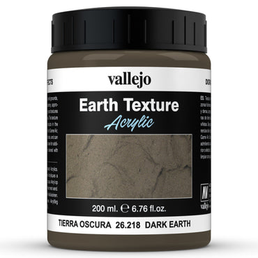 ACRYLIC EARTH TEXTURE - DARK EARTH (200ml)