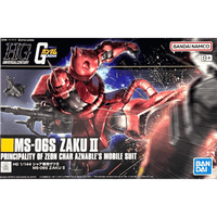 Gundam Model Kit: HGUC Mobile Suit Gundam- #234 MS-06S Char's Zaku II 1/144
